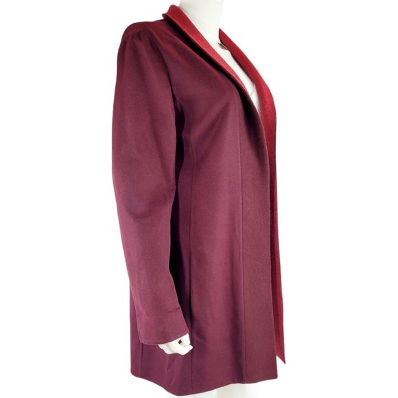 NWT Akris Red Reversible Open Cardigan - Picture 5 of 9